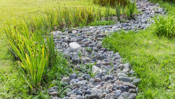 River Rock Garden Installation in Poulsbo